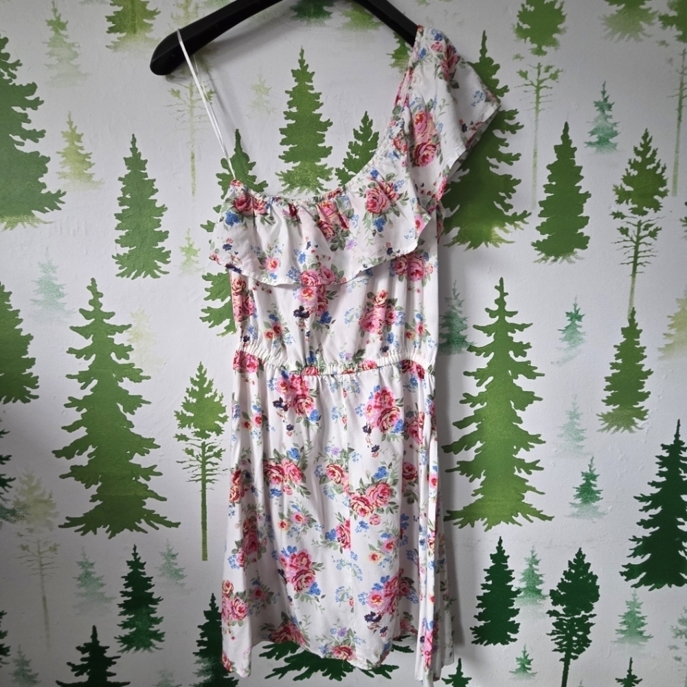 Cotton On Women's/Youth Floral One Shoulder Dress.